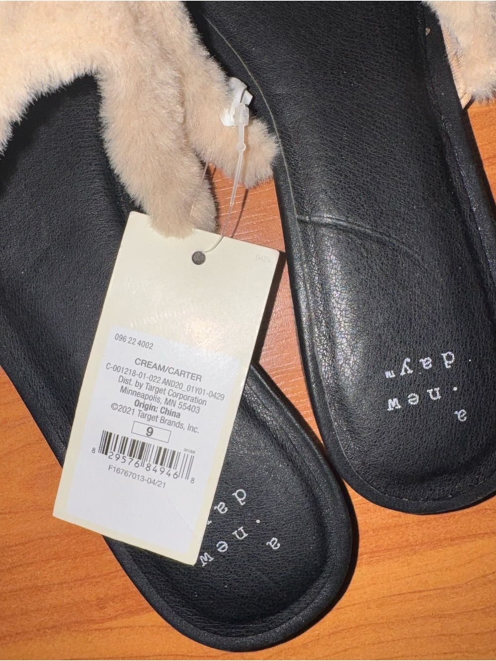 a new day Plush Slip-On Mules in Cream - Picture 4 of 5